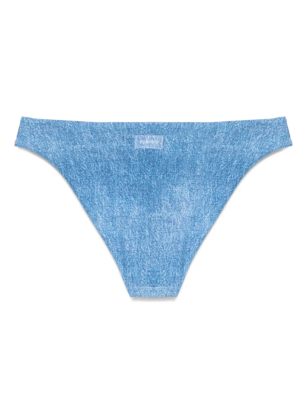 Denim-Effect Bikini Bottoms