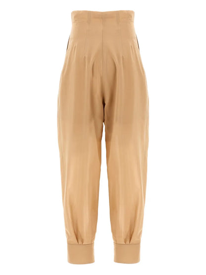 Pleated High-Waisted Trousers