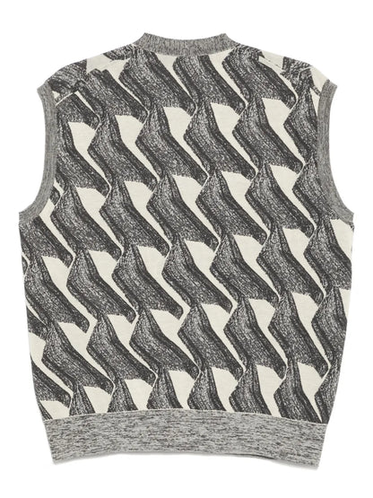 Printed Knitted Vest