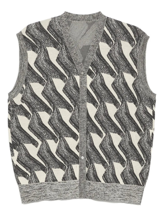 Printed Knitted Vest