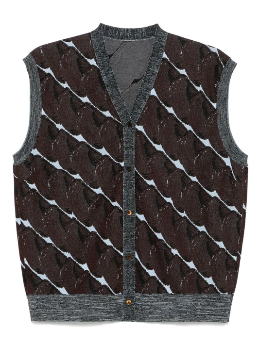 Printed Cardigan