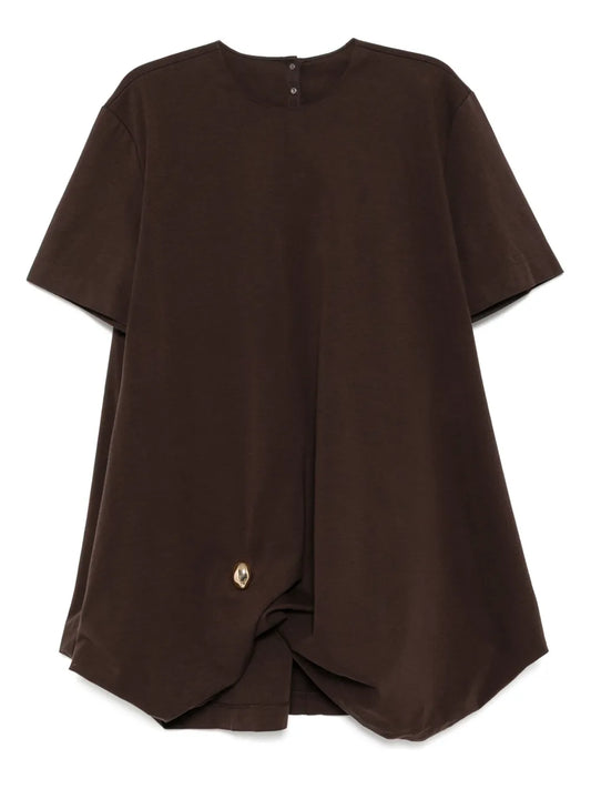 Drawstring-Hem Dress