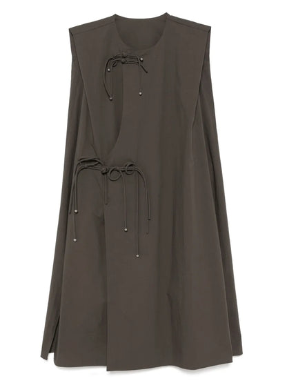Bead-Embellished Sleeveless Dress