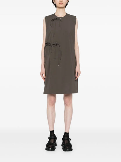 Bead-Embellished Sleeveless Dress