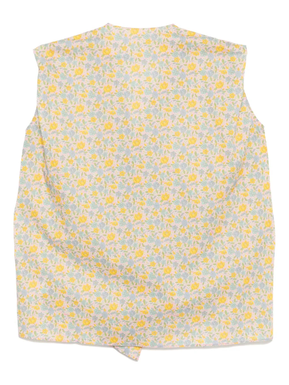 Floral-Print Sleeveless Blouse