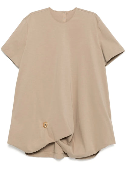 Drawstring-Hem Dress