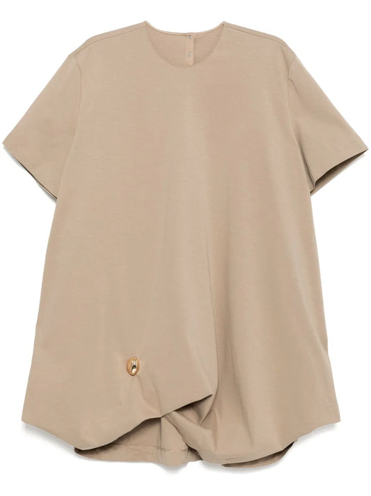 Drawstring-Hem Dress