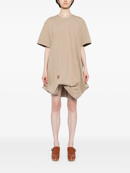 Drawstring-Hem Dress