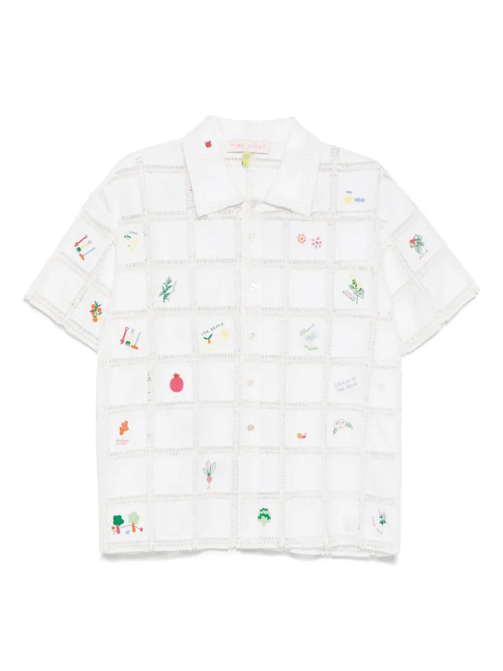 Crochet-Grid Shirt