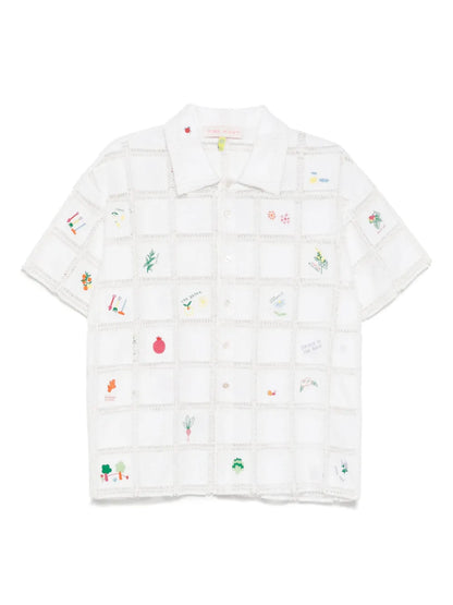 Crochet-Grid Shirt