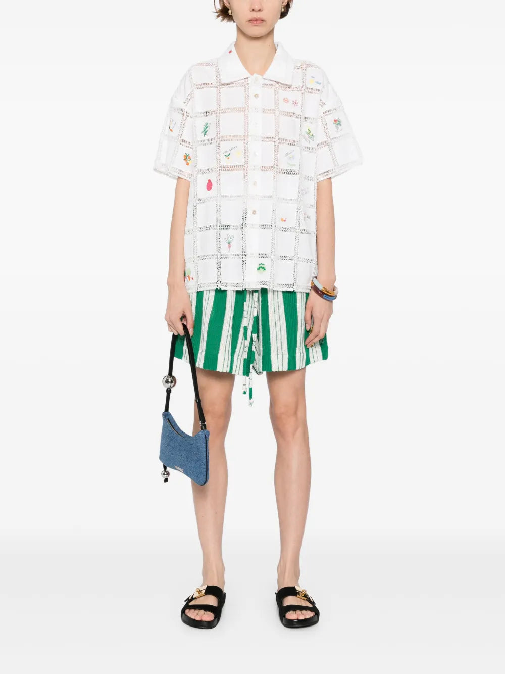 Crochet-Grid Shirt
