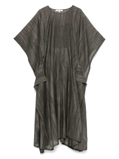 Ruffle-Detail Midi Dress