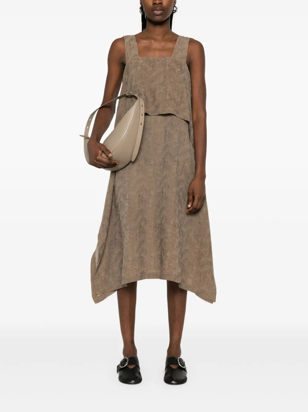 Textured Midi Dress
