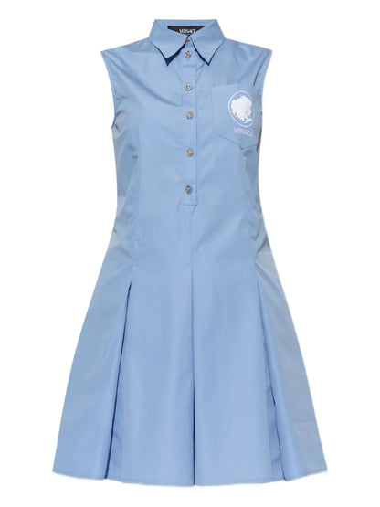 Button-Up Sleeveless Dress