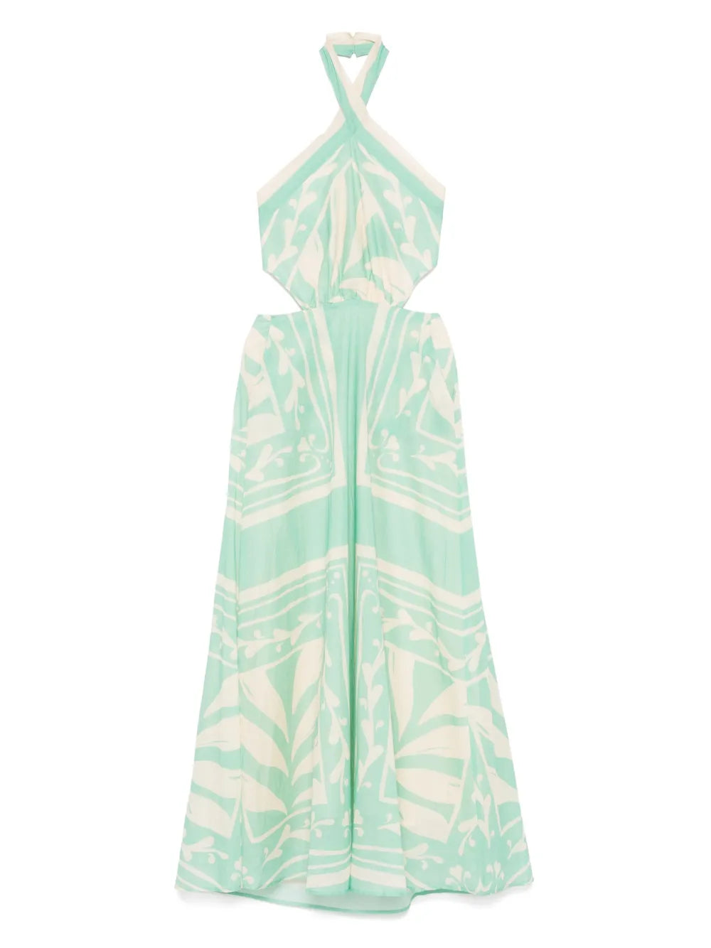 Abstract-Print Maxi Dress