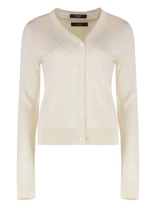 Silk-Blend Cardigan