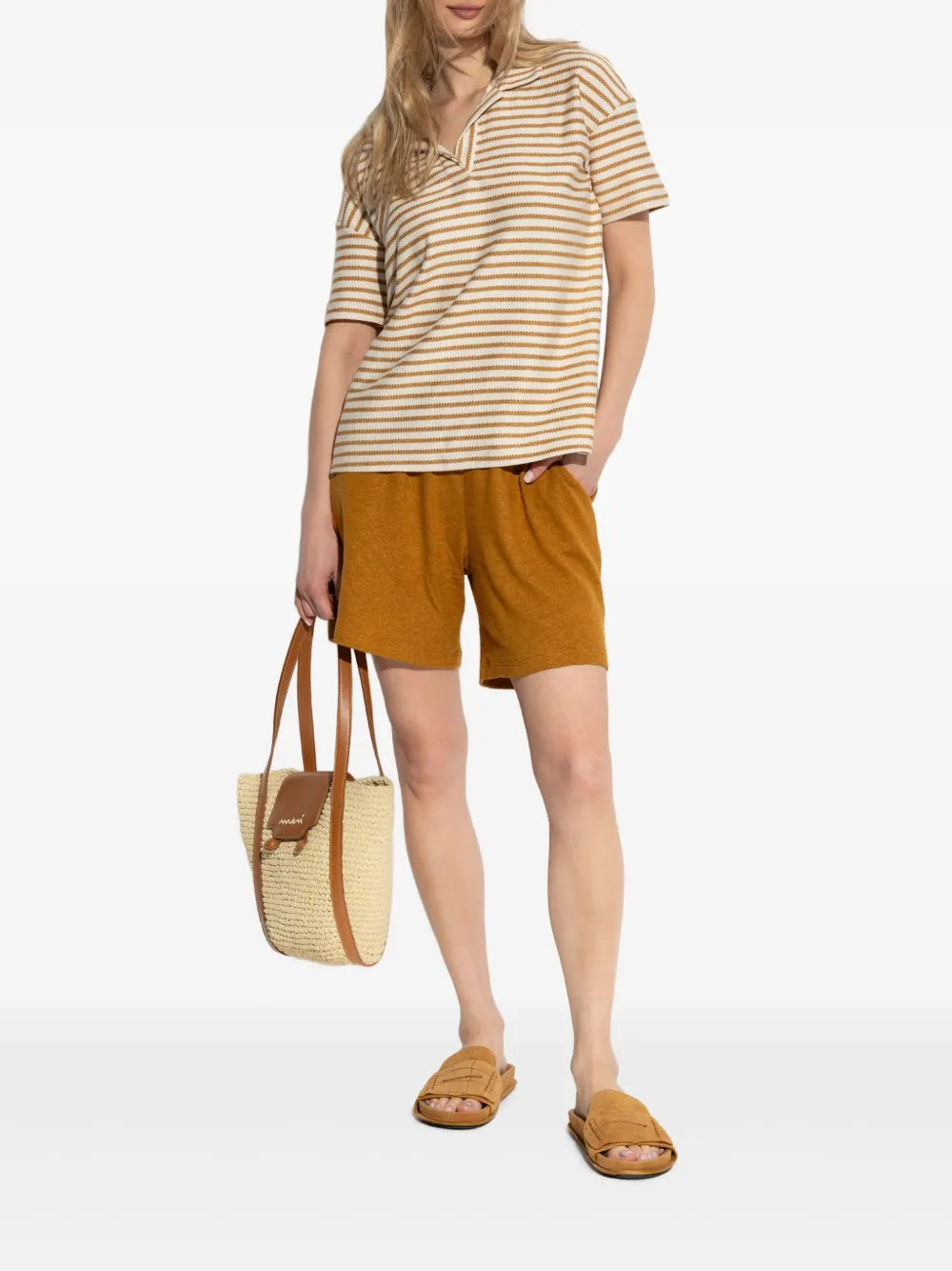 Elasticated-Waist Shorts