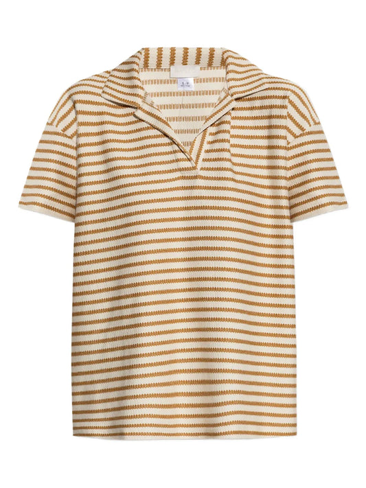 Striped Polo Top