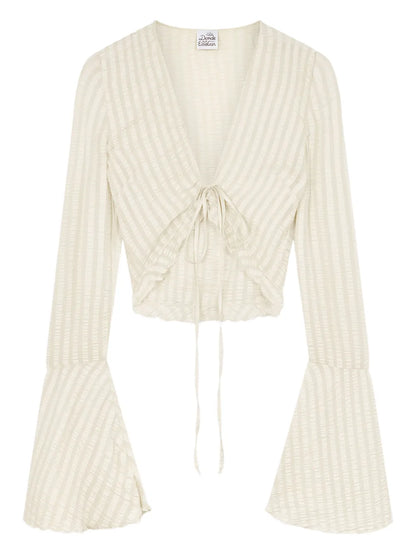 Silk Cropped Blouse
