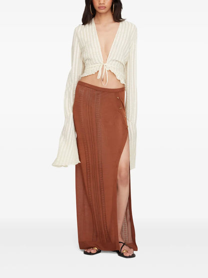 Silk Cropped Blouse