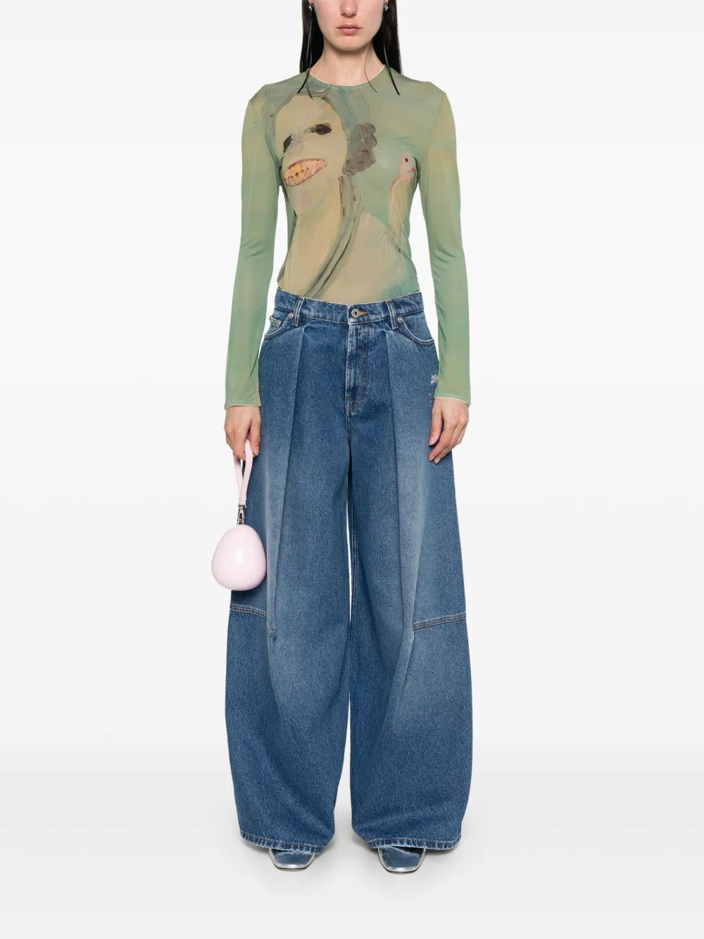 Lady With A Bird Top