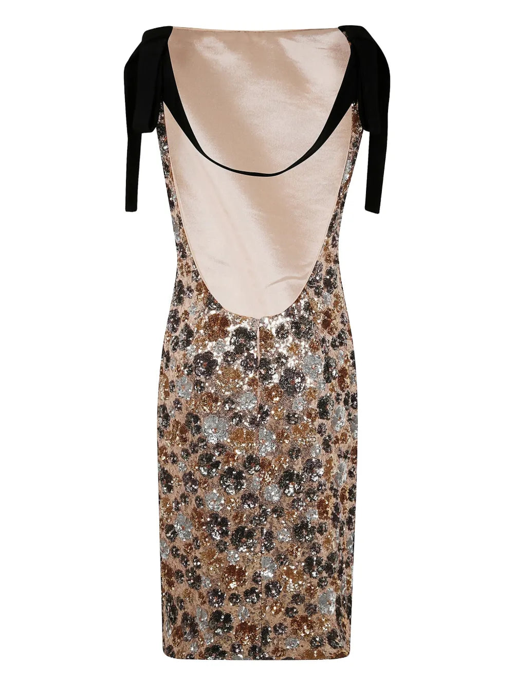 Sequin-Embellished Midi Dress
