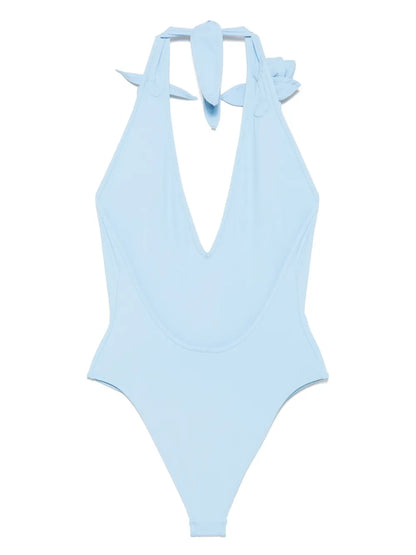 Floral-Appliqué Swimsuit