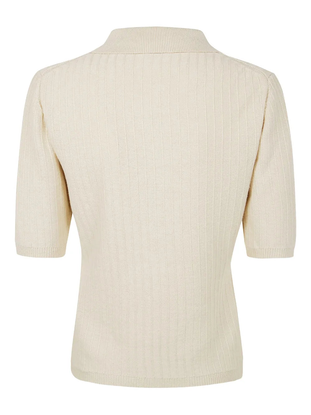 Ribbed Short-Sleeve Cardigan