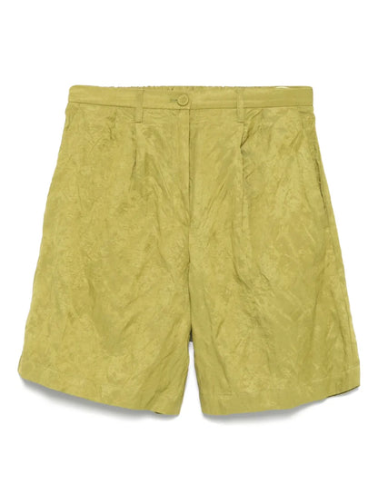 Crinkled-Finish Shorts
