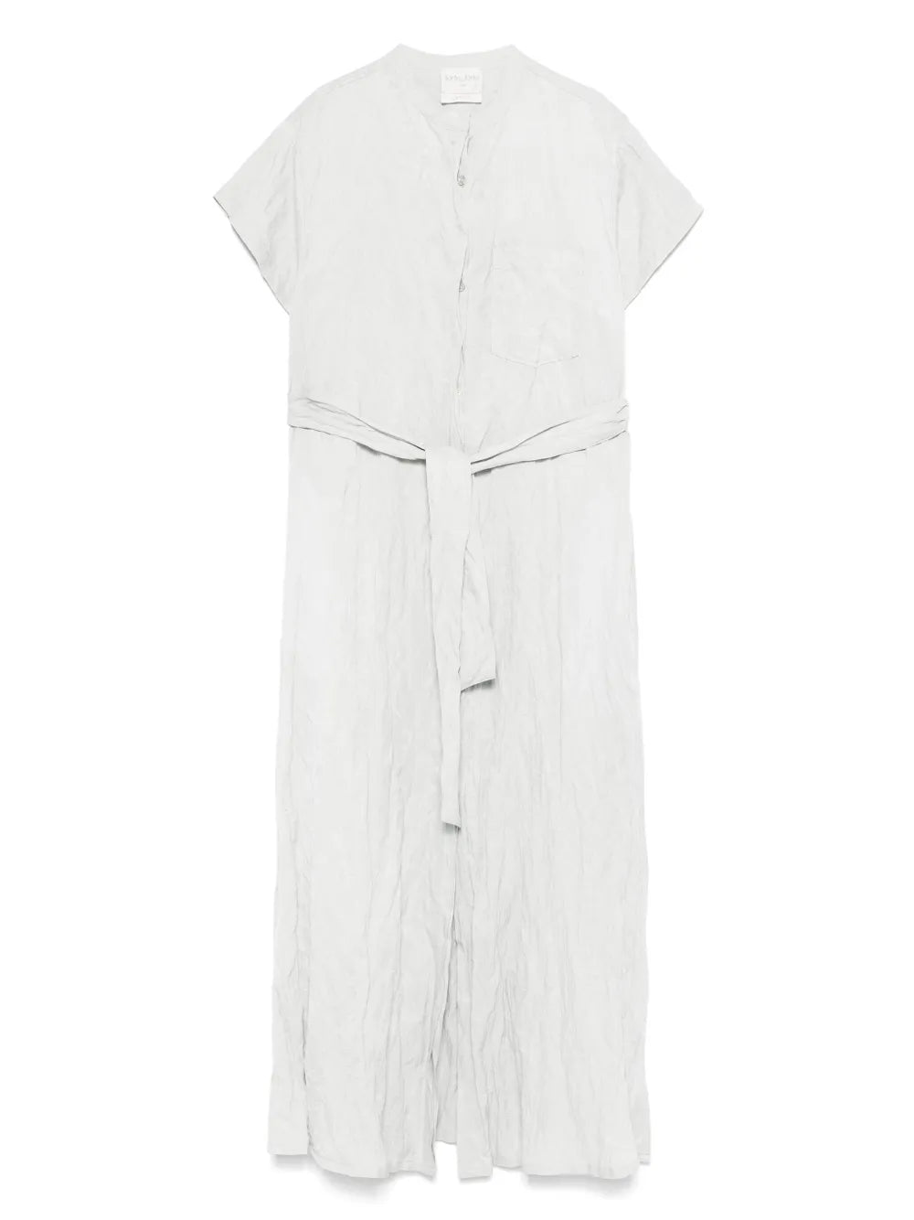 Crinkle-Finish Midi Dress