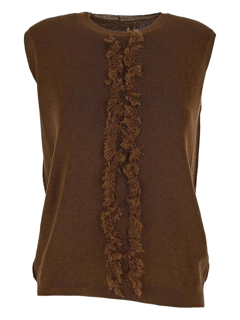 Fringed Knitted Top