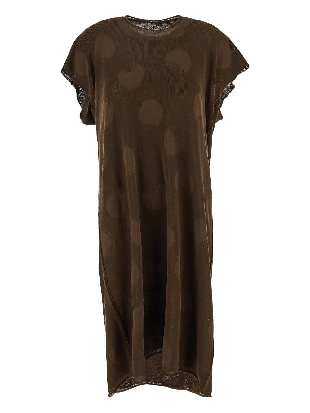 Dot-Print Midi Dress