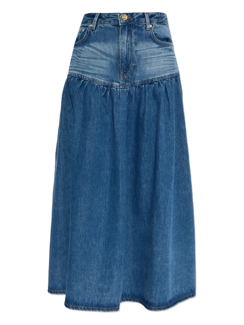 Denim Midi Skirt