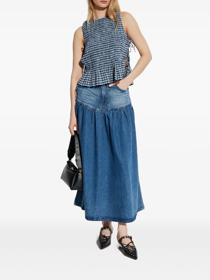 Denim Midi Skirt