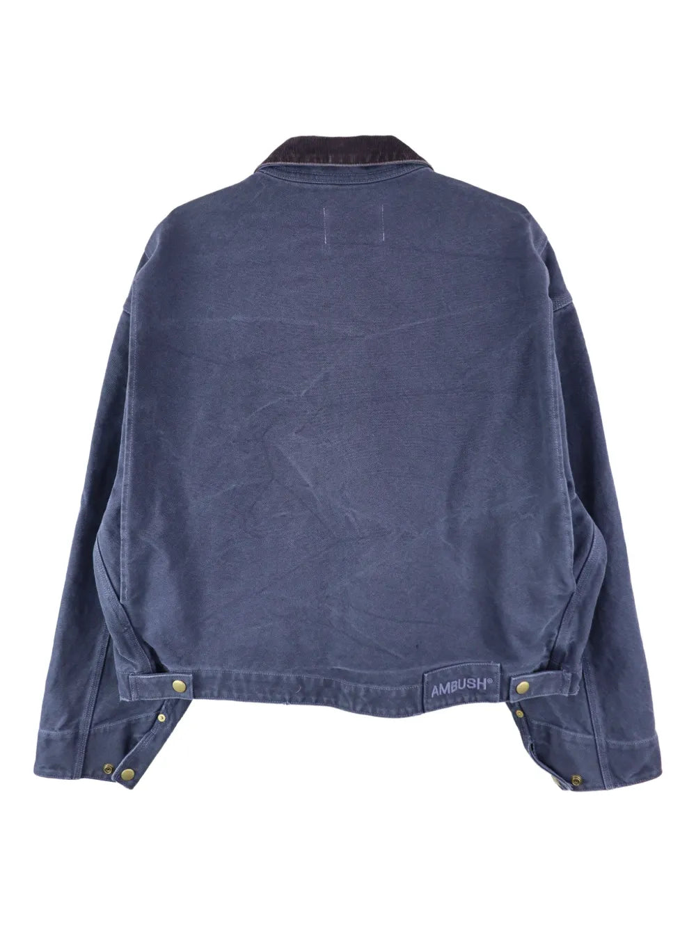 Washed-Denim Bomber Jacket