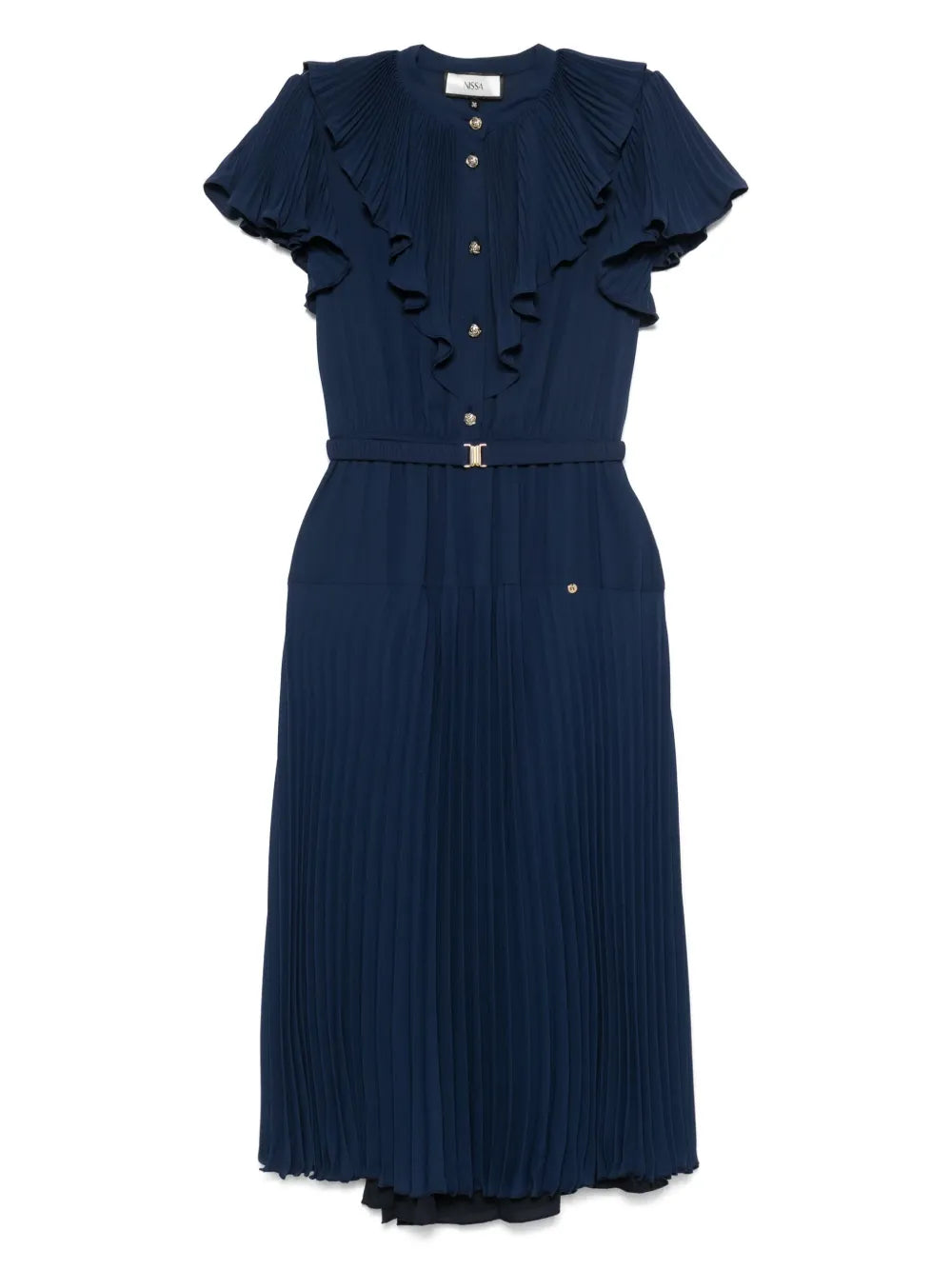 Pleated Midi Dress