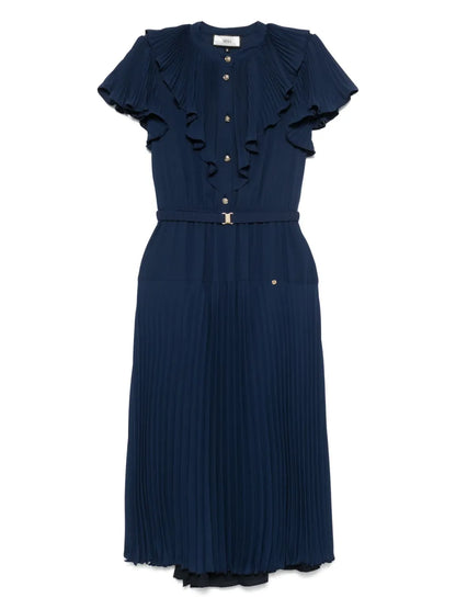 Pleated Midi Dress
