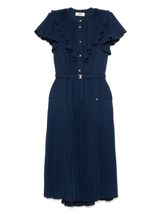Pleated Midi Dress