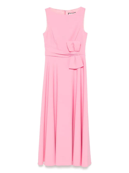 Bow-Detail Midi Dress