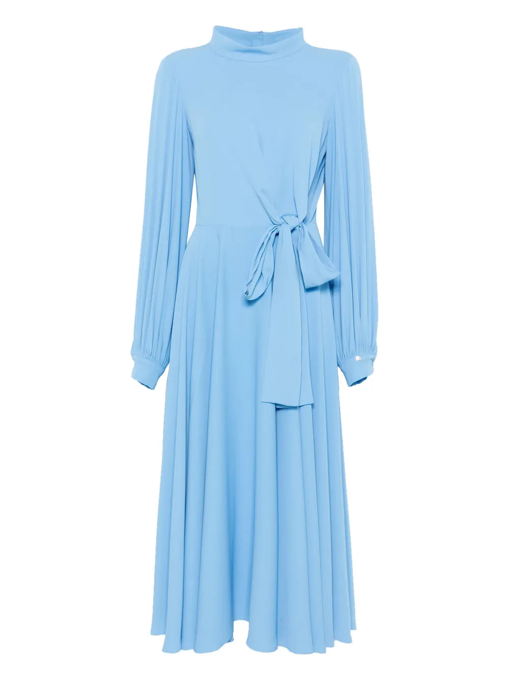 High-Neck Midi Dress