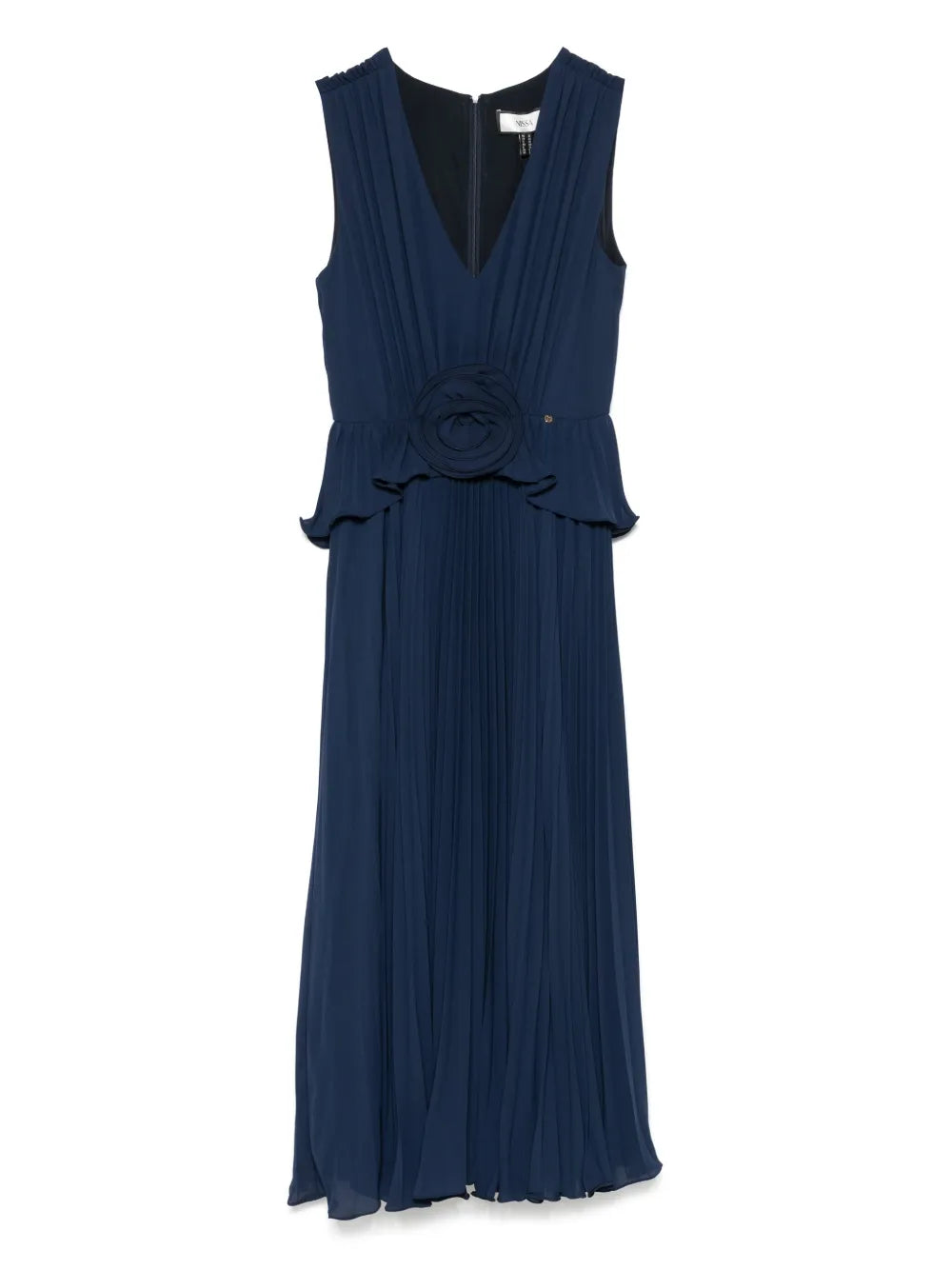 Plissé Midi Dress