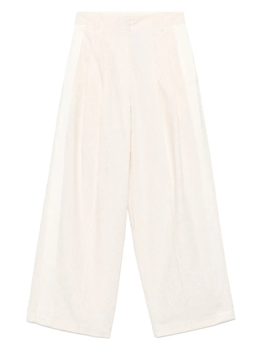 Patterned-Jacquard Trousers