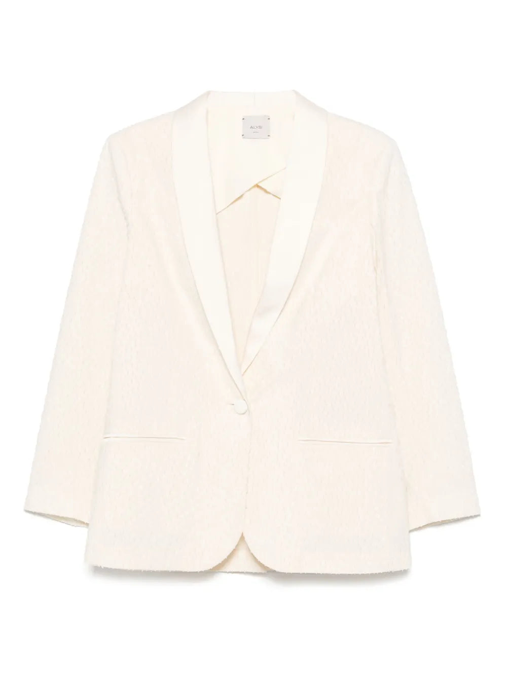 Patterned-Jacquard Blazer