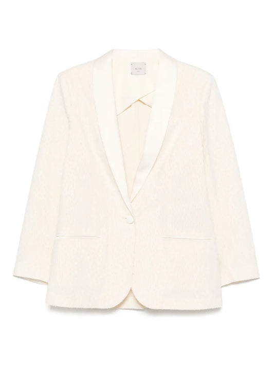 Patterned-Jacquard Blazer