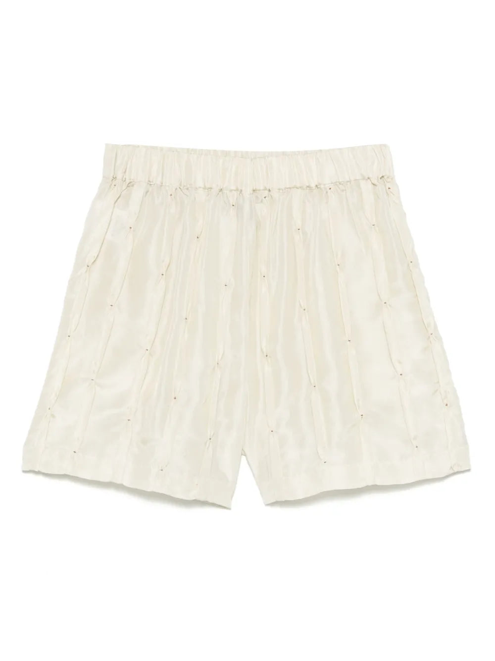 Embroidered Silk Shorts