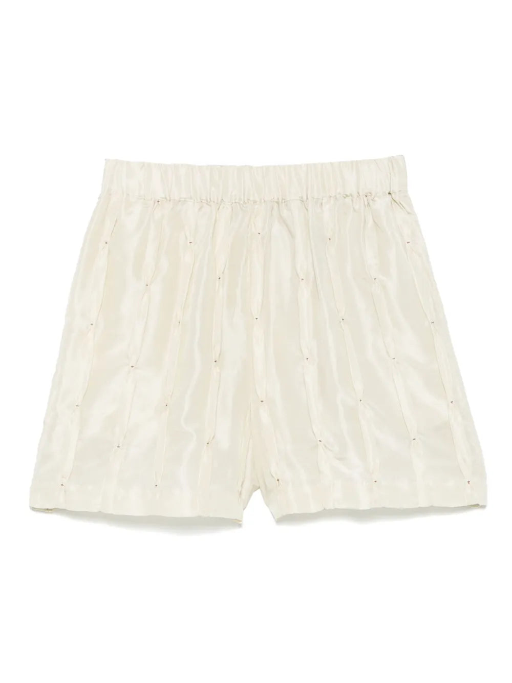 Embroidered Silk Shorts