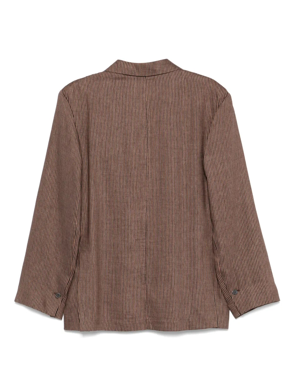 Striped Single-Breasted Blazer