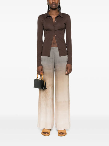 Illustration-Print Trousers