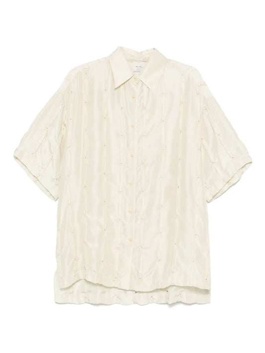 Embroidered Silk Shirt