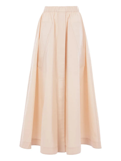 Pleated Maxi Skirt
